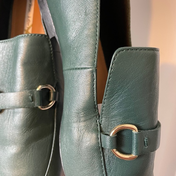 Square toe equestrian loafers green size 8 - Picture 11 of 12
